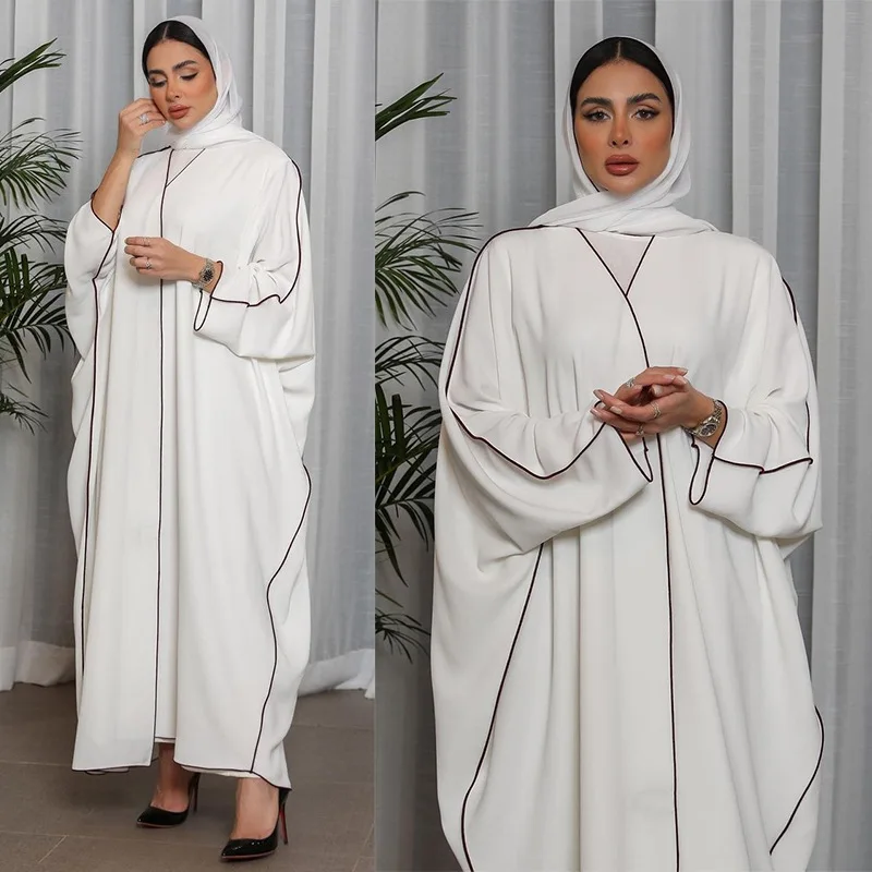 MQ063 Trendy EID Ramadan Islamic Clothing Patchwork Plus Size Middle East Abaya Robe Femme Abaya Women Muslim Dress