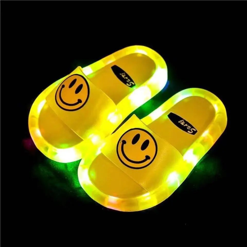 
Girl Slippers Kids Led Baby Bathroom Slippers Sandals Kids Shoes For Girl Boys Light Up Toddler Shoes 