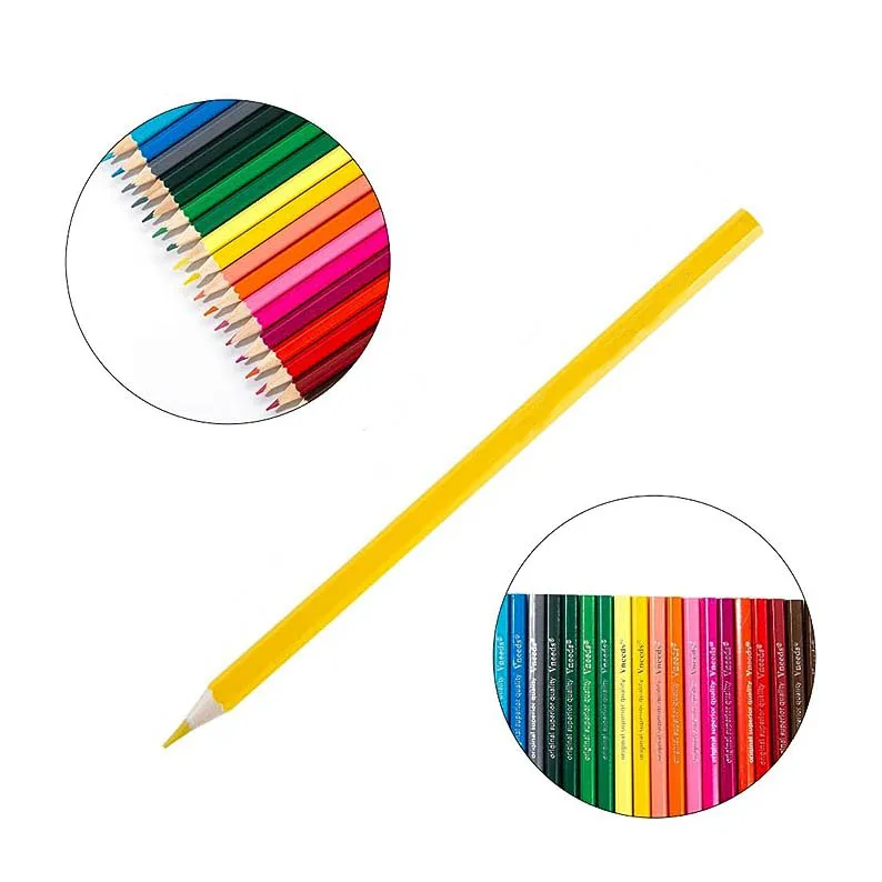 Soft Core Kids Color Pencil Custom Printing Art Sets Colored Pencil Bulk