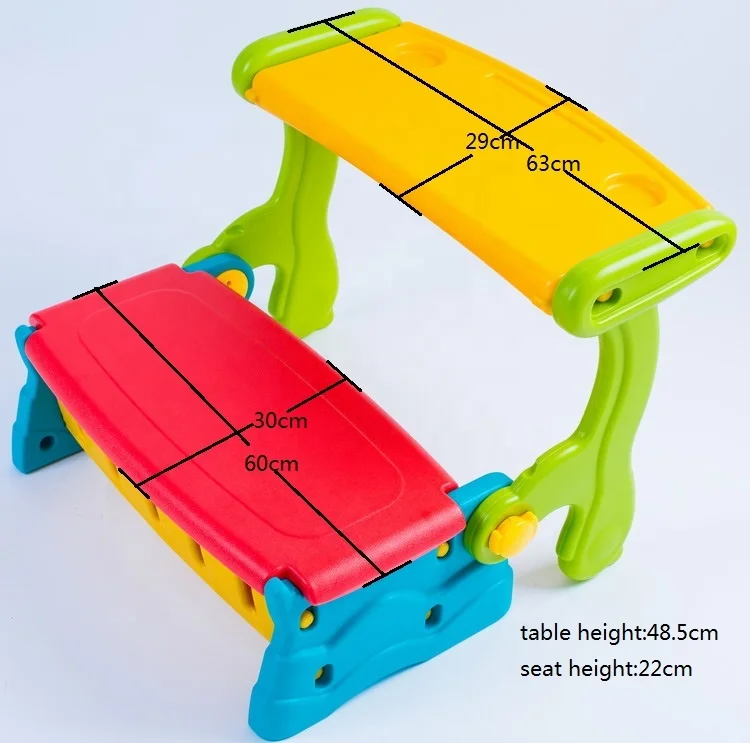 children table and chair set plastic Interesting multifunctional kids room furniture Cute kids table and chair with storage