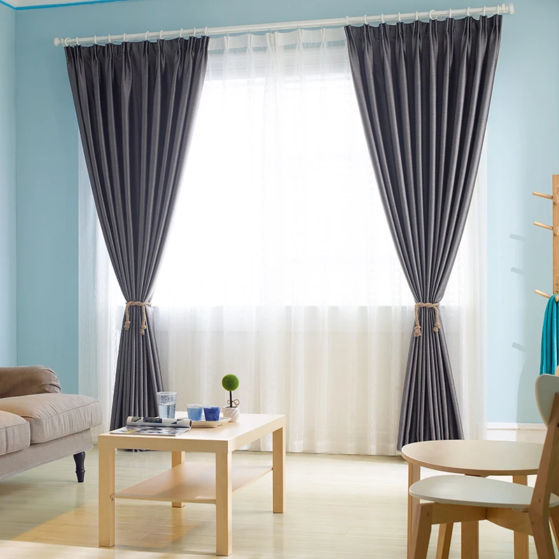 Innermor Luxury Drapes Blackout Curtains For Living room rideaux Embossed Cloth Silk Feeling Window Curtains for Bedroom