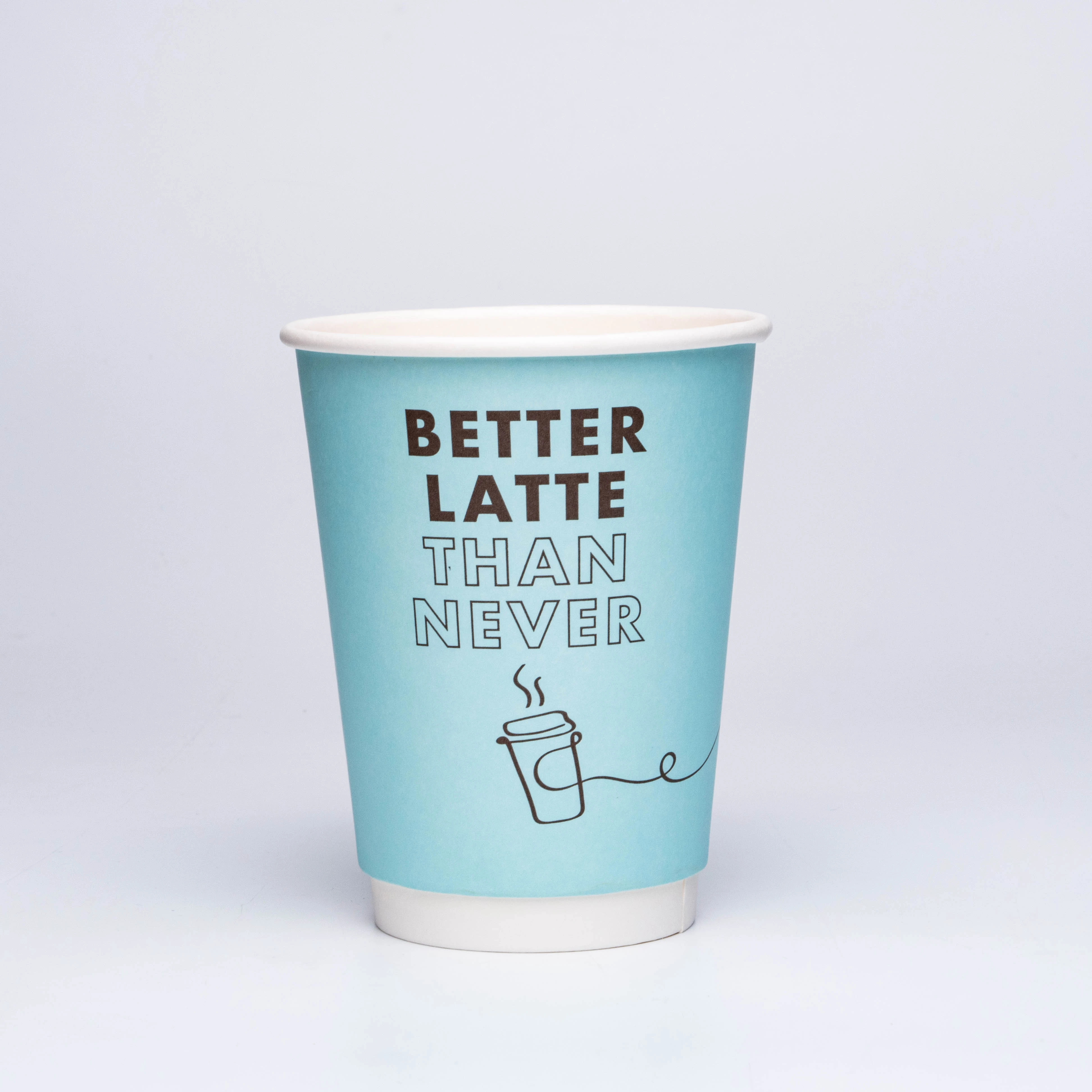 Carton cool custom disposable environmentally friendly double wall with lid to take away paper cup hot drink