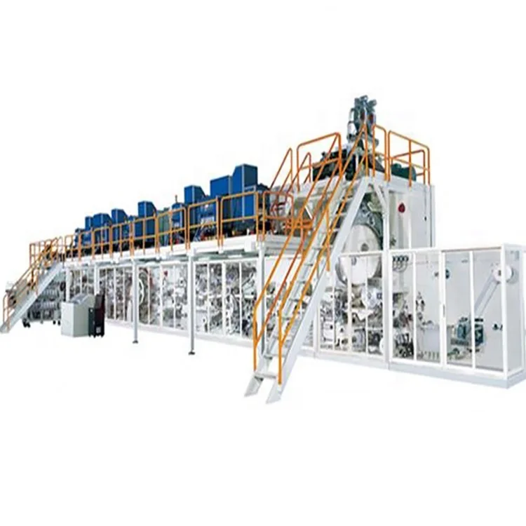 High Speed Full Servo Automatic Nappy Equipment Production Line  Disposable Baby Diaper Making Machine Price