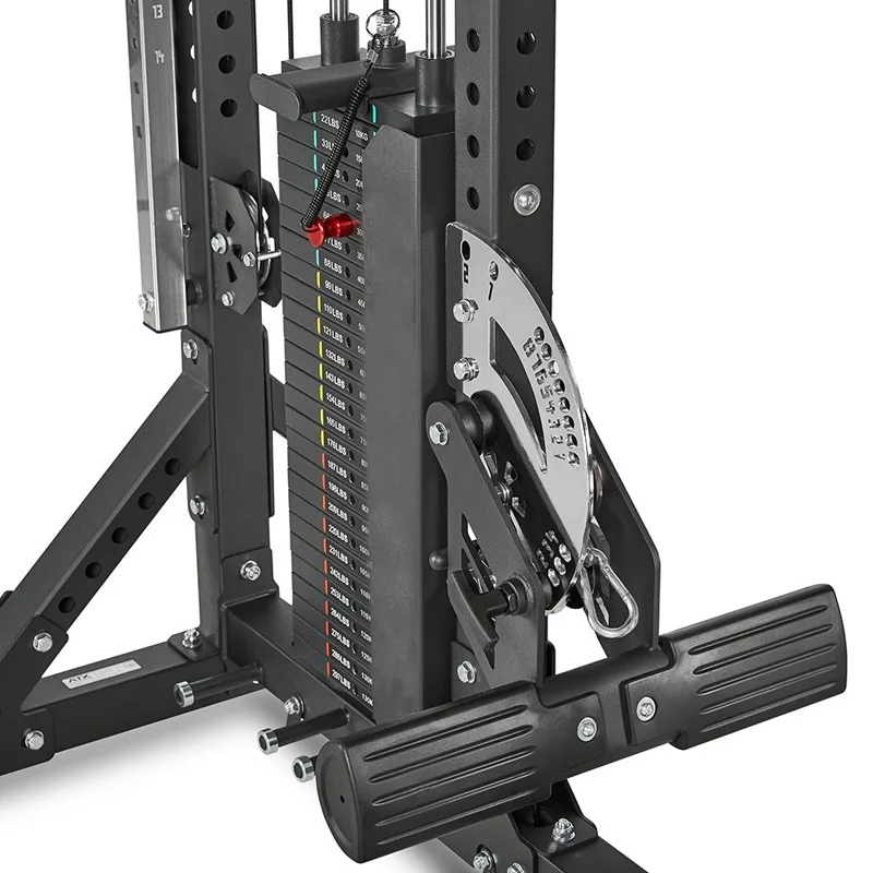 Functional Trainer Cable  Plate Loaded Lat Pulldown  Low Row Machine  For Power Weightlifting