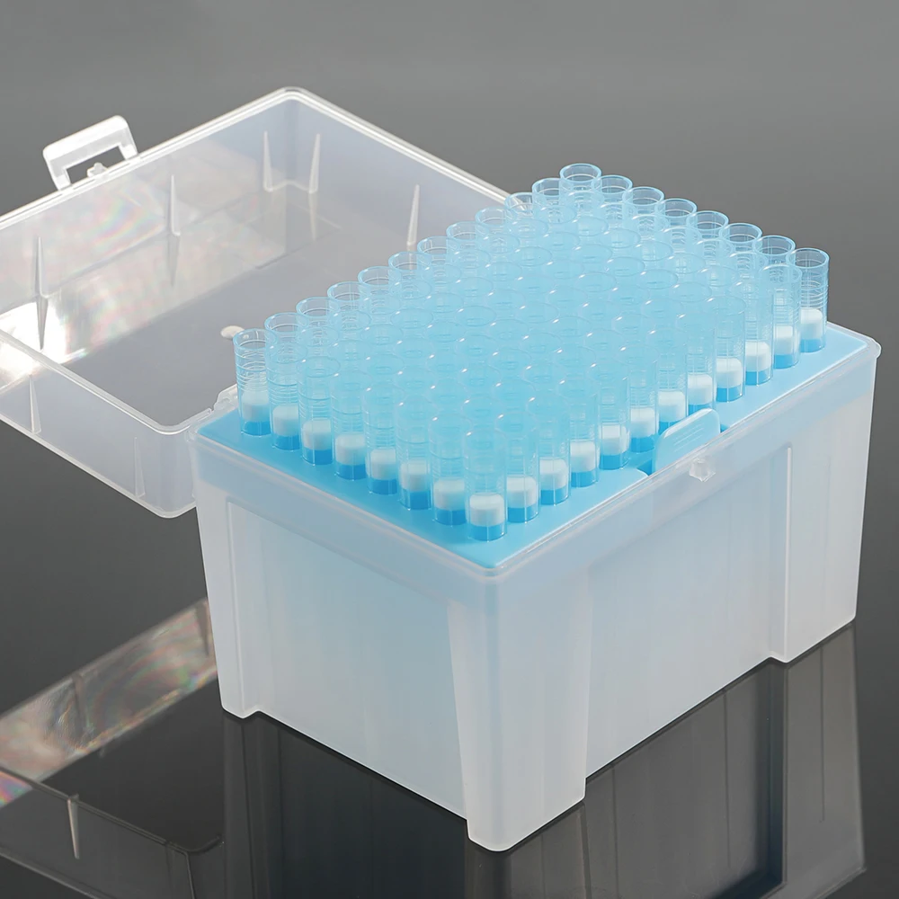 AMNGENT stacked filter pp pipette tip box with lid pipet tip rack