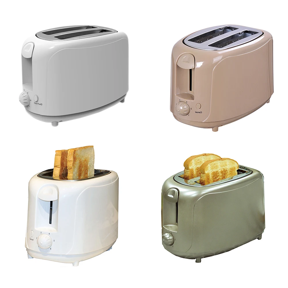 Customized small home appliance electric 2 slice toaster and kettle set plastic white colour and gold for household