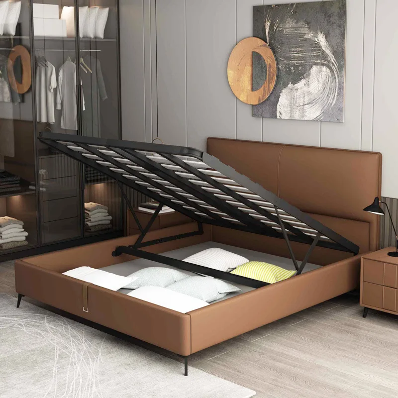 Bedroom furniture sets no mattress king 1.8m queen twin single upholstered  bed frame double modern soft hotel fabric beds