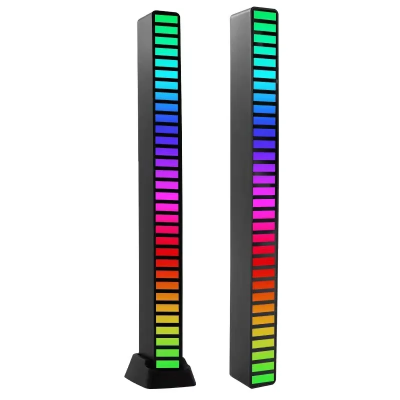 3d Rgb Sound Control Music Dj Lamp Bt App Control Pickup Rhythm Light Colorful Environment Lamp For Home Pc Tv Car Party