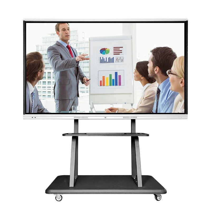  75 дюймов с сенсорным экраном из серии все в одном pc 4k инфракрасный 10 точек касания интерактивные доски smart для