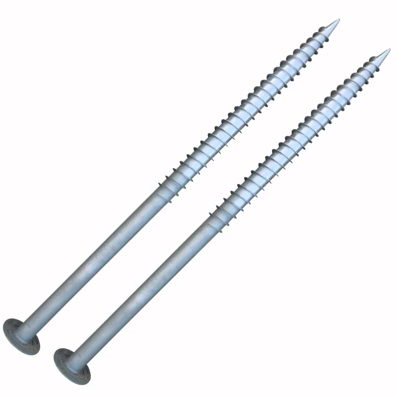 factory flange pile anchor krinner ground mount solar racking systems screw