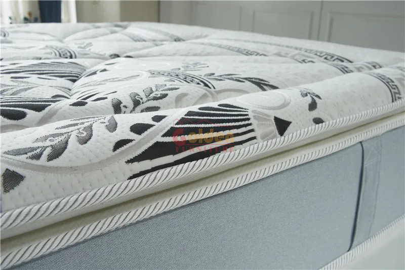 12 Inch Luxury European Pillow Top Compression Memory Foam Pocket Spring Mattress Roll Up Boxed Chinese Manufacturer Mattress