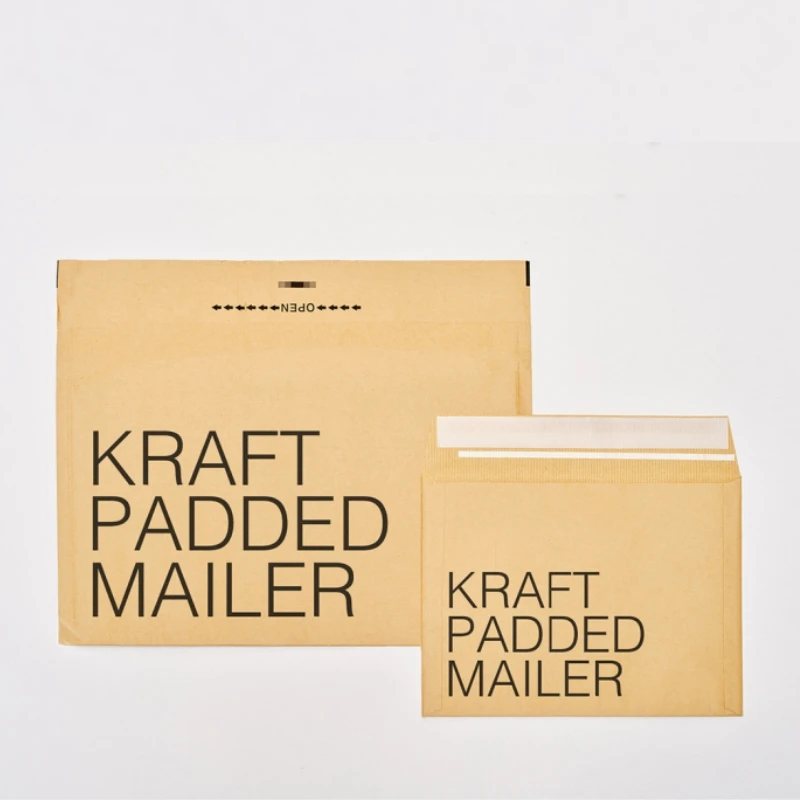 China Factory Wholesale Paper Polymailer Mailing Kraft Padded Envelopes Custom Logo Shipping Bags
