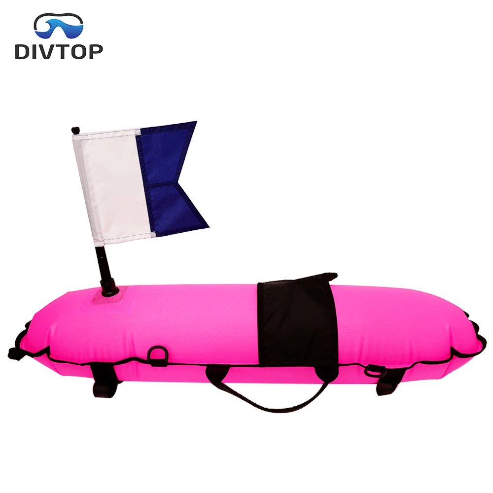 Diving Inflatable Float Safety Bouy Dive Flag and Spearfishing Float Line