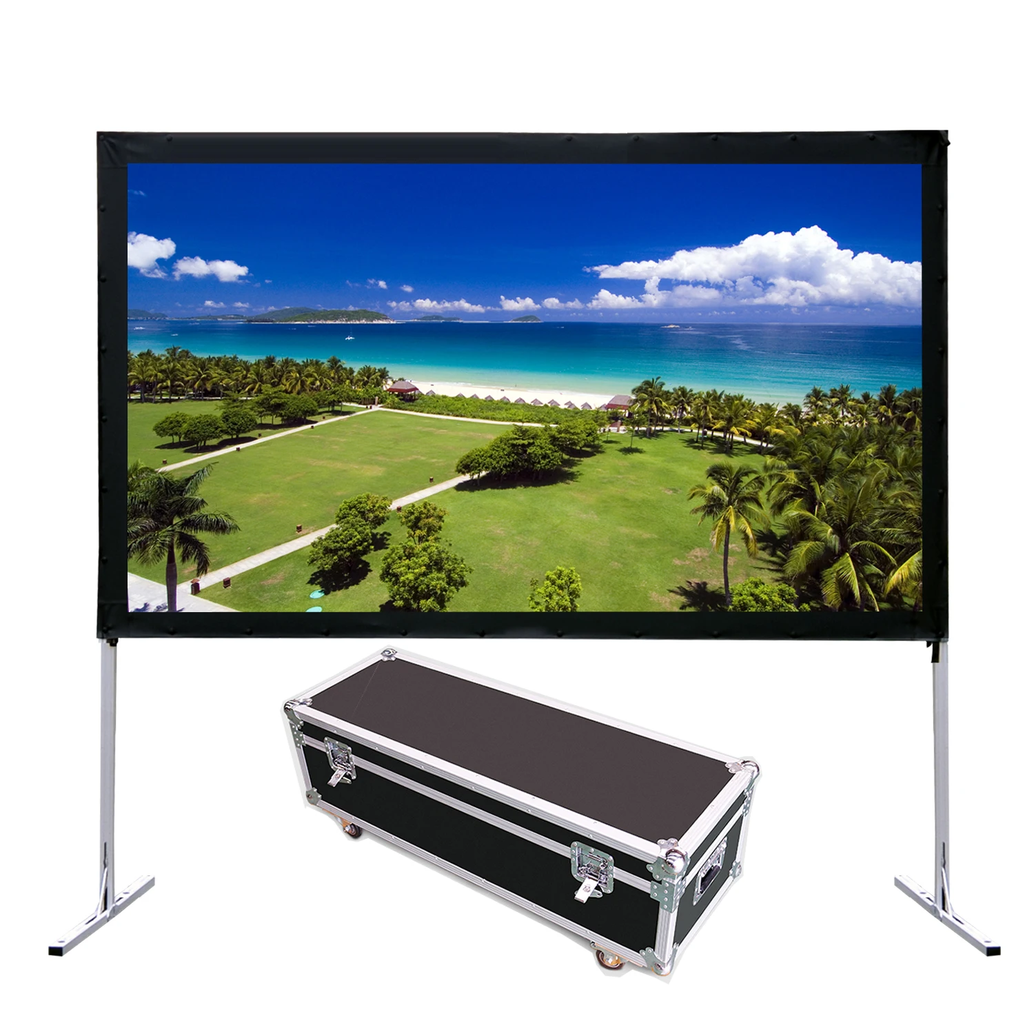 Быстро складывающийся экран для проектора, 100, 200, 300, 400, 500 дюйма