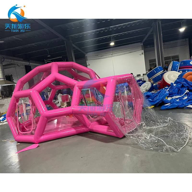 Giant Inflatable Igloo Dome for Kids Party Fun Transparent Bubble Tent with Blower for Outdoor Use Bounce House
