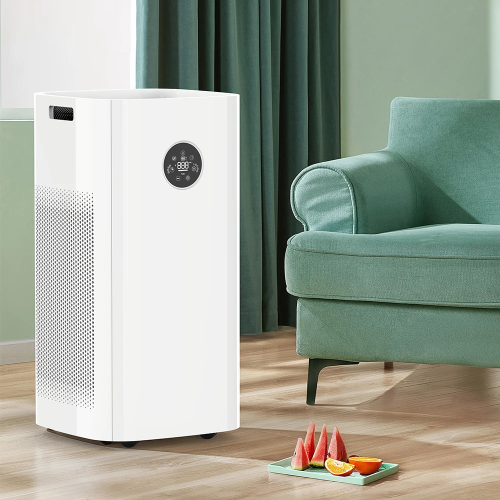 BKJ-90B Smart Portable Home Office Large Hotel Air Purifier H11 Composite HEPA Filter Low Noise with Optional Odor Sensor