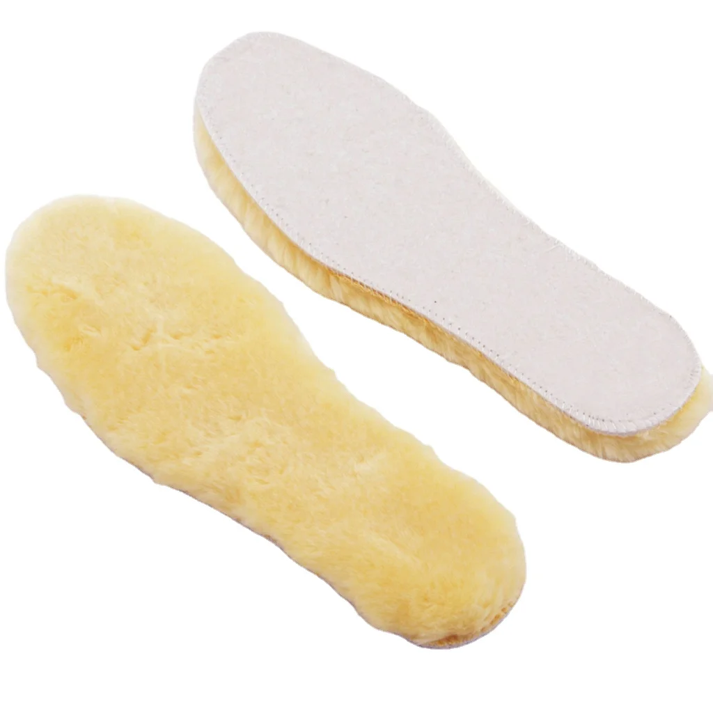Wool Insoles Thick Sheep Cashmere Winter Insoles High Quality Foot Warmer Breathable Shoes Insoles Heated