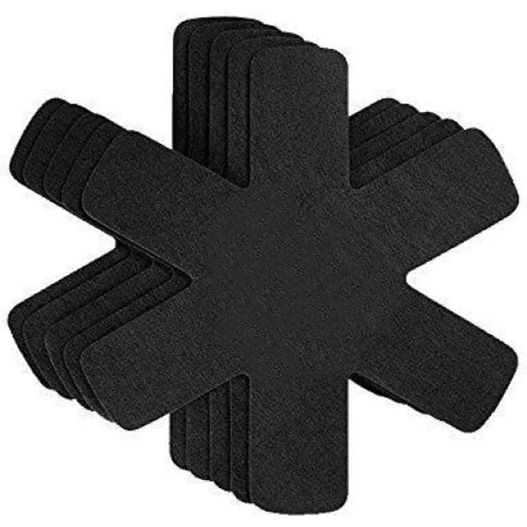 Eco-friendly and Recycled material 6 Pcs felt pot and pan protectors made in China