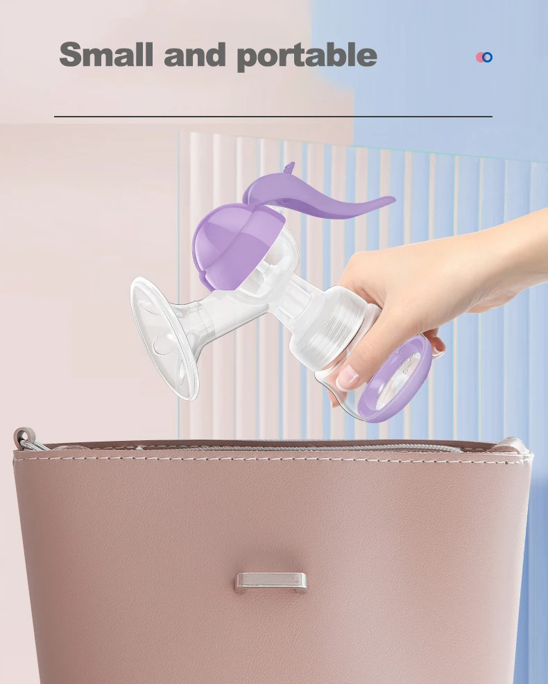 High quality  factory-price 100% Food Grade Manual safety and  skin-friendly Breast pump for breastfeeding mother
