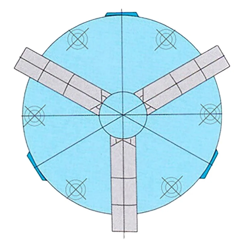 Self Centering Chuck 3 Jaw Lathe Chuck K11 Series 3' 4' 5' 6' 8' 10'