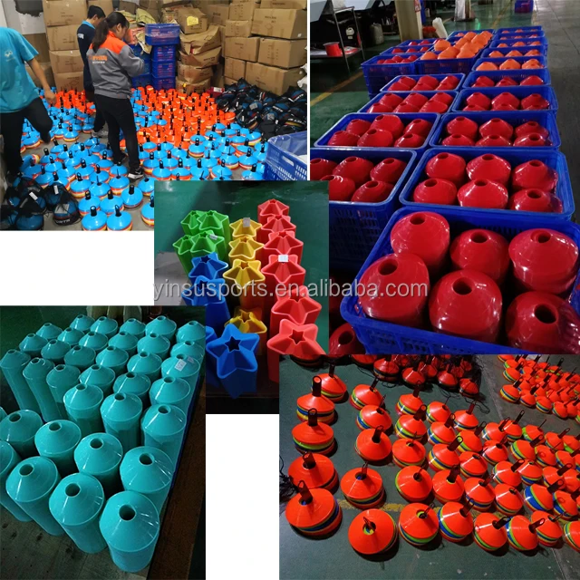 Wholesale Marker Cones Agility Soccer Cones with Carry Bag for Soccer Football Training Disc Marker Cones