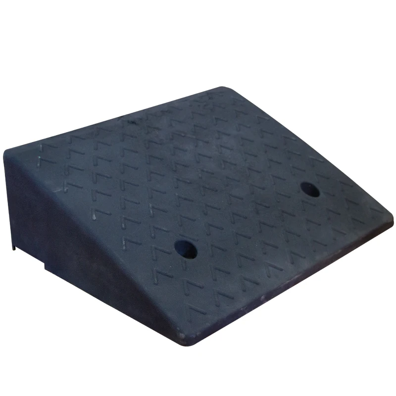 black 485*380*160 mm rubber Plastic Curb ramp, rubber car ramps, road kerb ramp