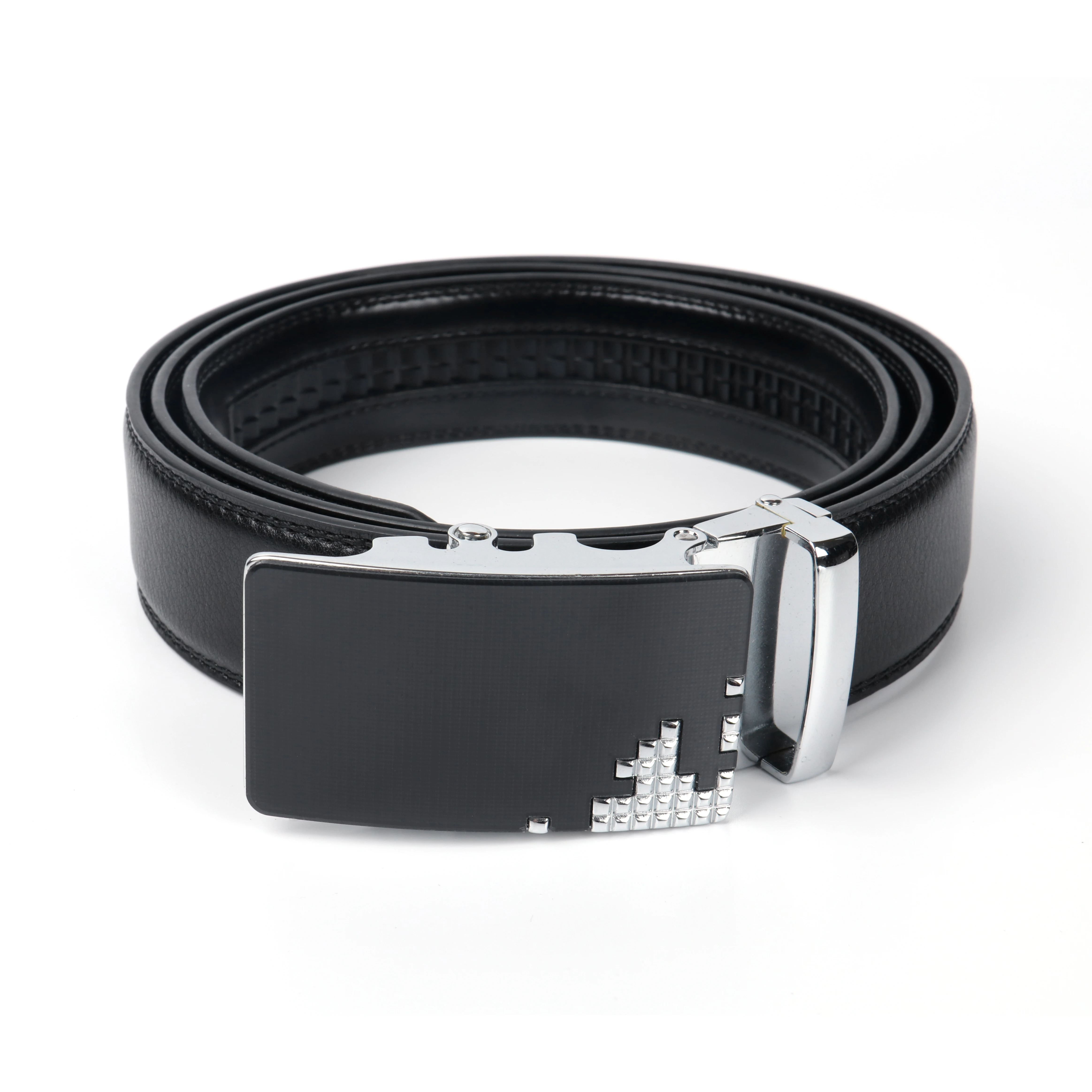 High Quality Wholesale Belts Genuine Leather Man Black Leather Belt Custom Buckle Fashion Men Belt