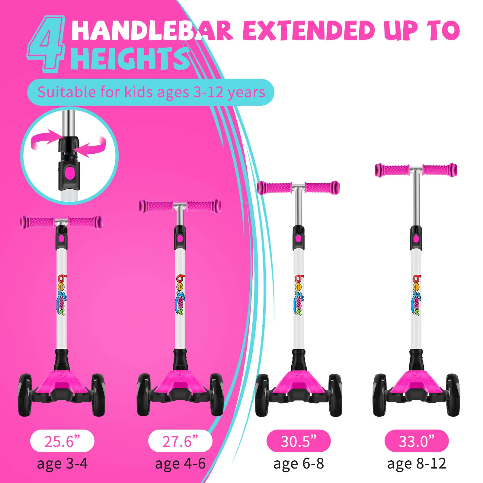 2022 OEM&ODM Wholesale High Quality 1 Year Warranty Height Adjustment Kids Scooter 3 Wheel, Folding Scooter For Children