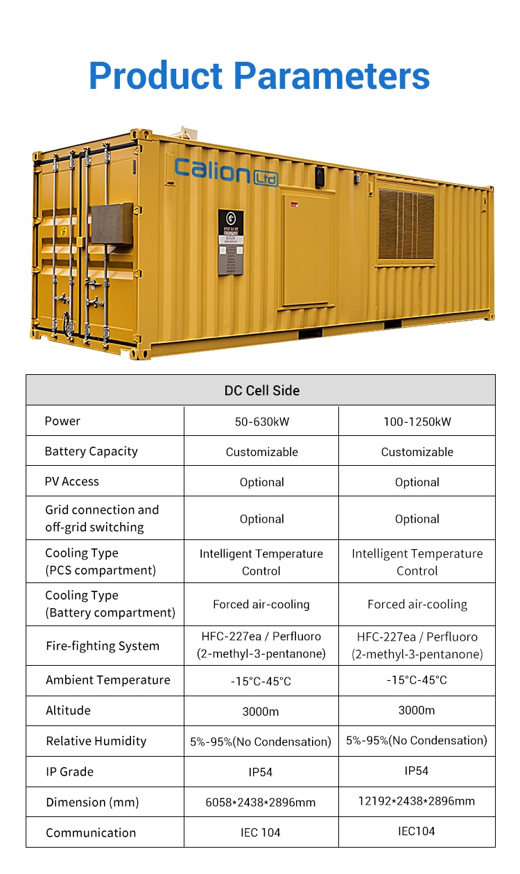 Calion High-Capacity BESS Container: 1.2MWH Energy Storage System with 500KWH to 1MWH Options for Large-Scale Power Solutions