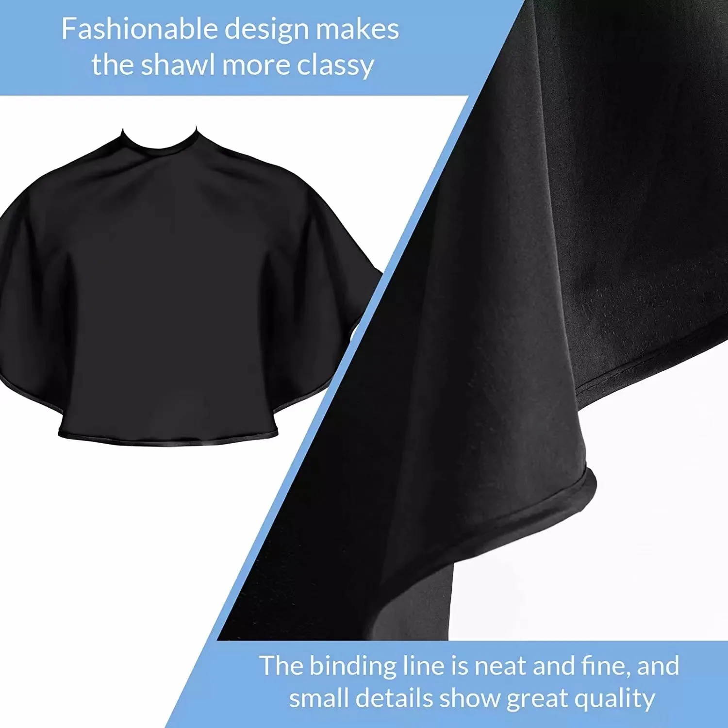 custom logo high quality barber shop haircut waterproof salon clients smock aprons for women grey make up Hairdressing cape