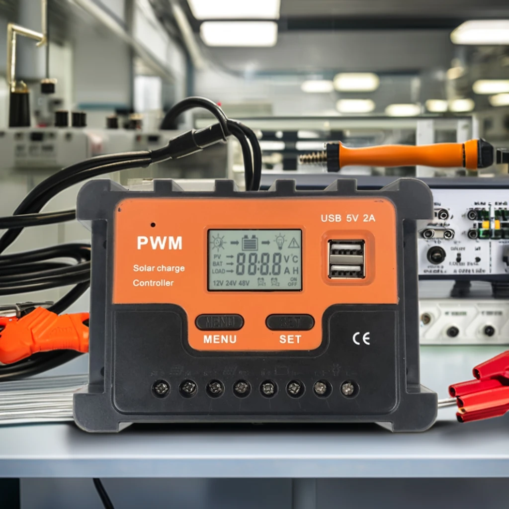 Китайский умный 12 В-24 В 10А PWM солнечный контроллер Char LCD экран литий-ионный аккумулятор 30А 20А ручной MPPT Тип 60A/50A/40A Номинальный
