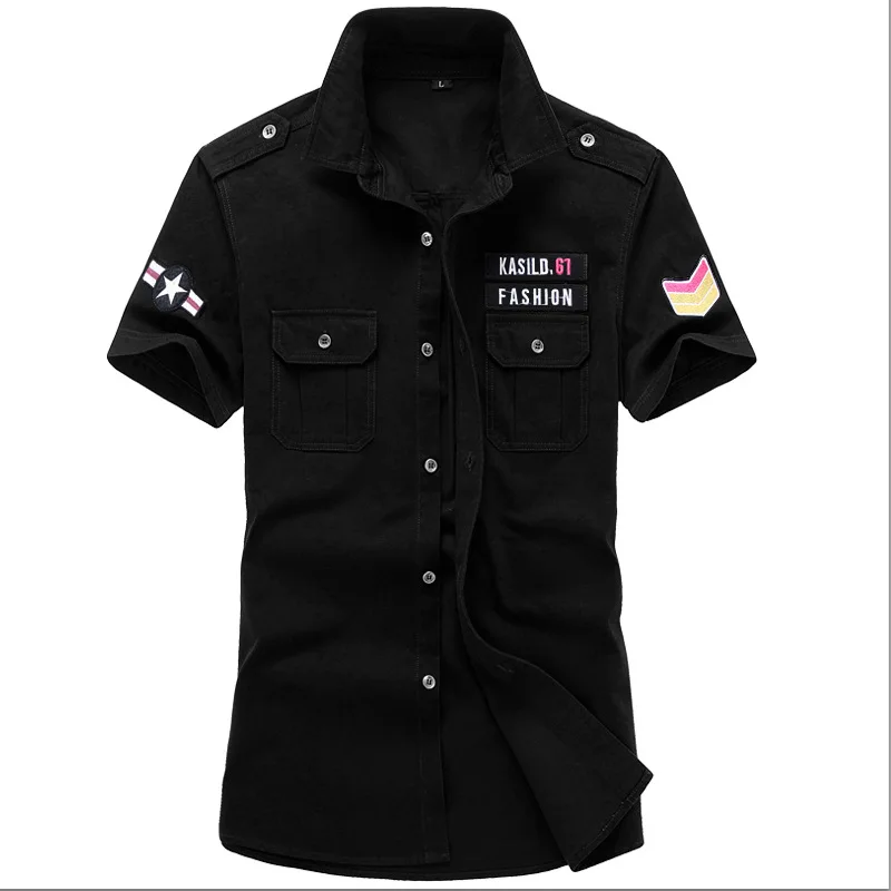 Hot selling Uniform Summer Men Tactical style 100% Cotton Shirts with wholesale price