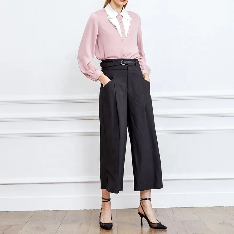 Huiquan Korea Fashion Casual Blouse Women Shirt Tm Lewin Party Wear Designer High Low Korean Spring Autumn