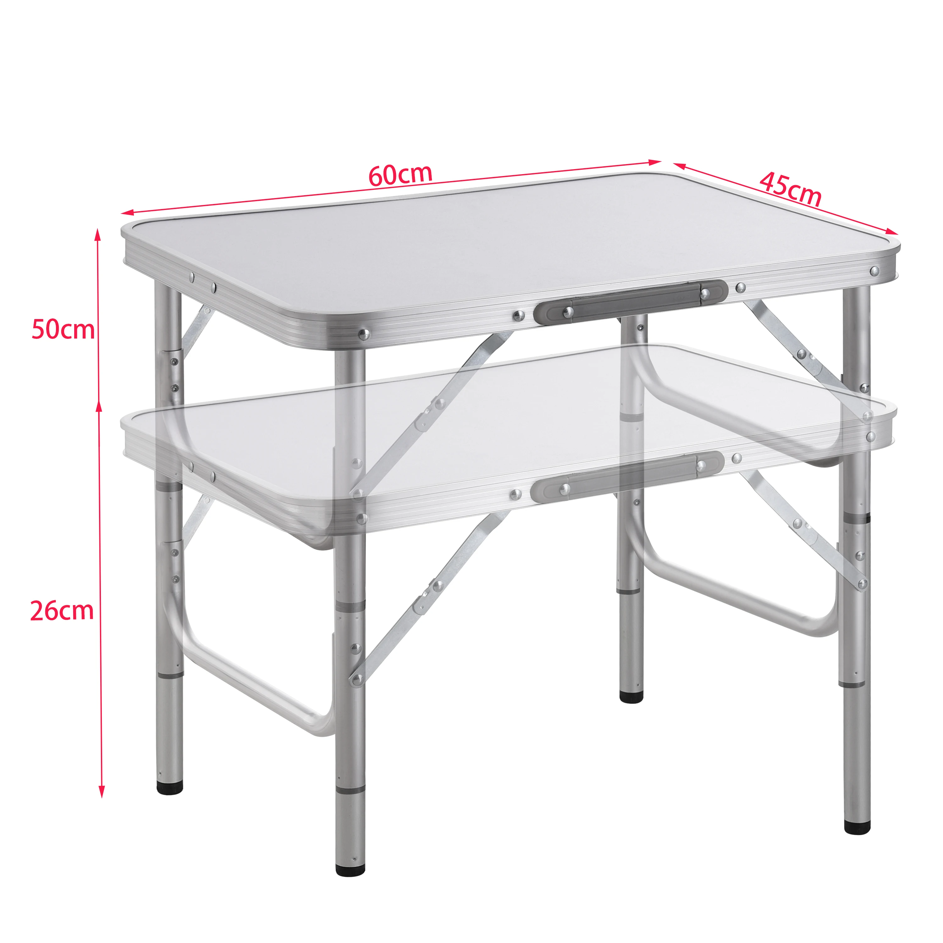 Portable Aluminum Furniture Foldable Metal Camping Table Bbq  Outdoor Folding Picnic table Table