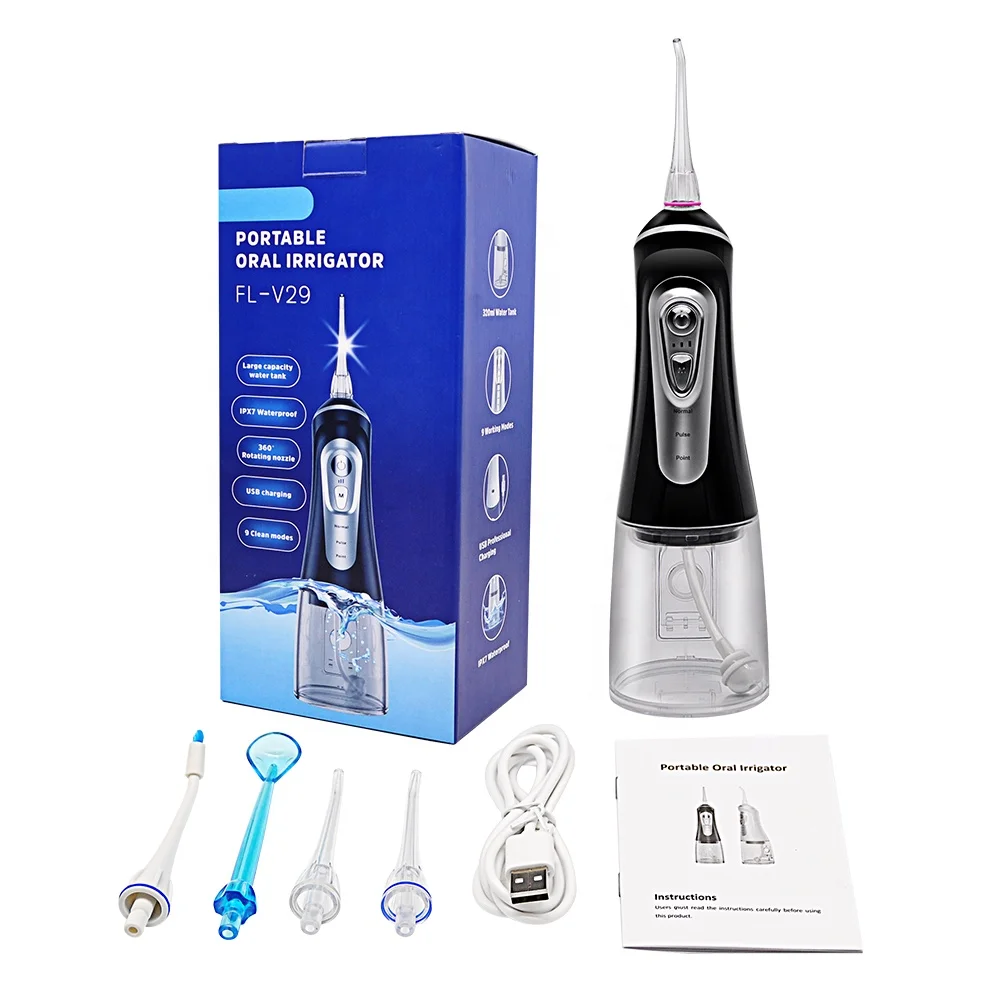 Professional Cordless Dental Oral Dental Water Flosser Portable  Electric Oral Irrigator Teeth Waterflosser