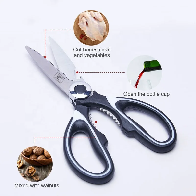 Poultry Meat Vegetables Fish Kitchen Shears Stainless Steel Scissors Cutting For kitchen scissors