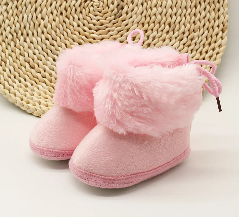 
Baby Shoes Winter Thick Plush Baby Boots Anti-Slip Baby Girl Shoes 