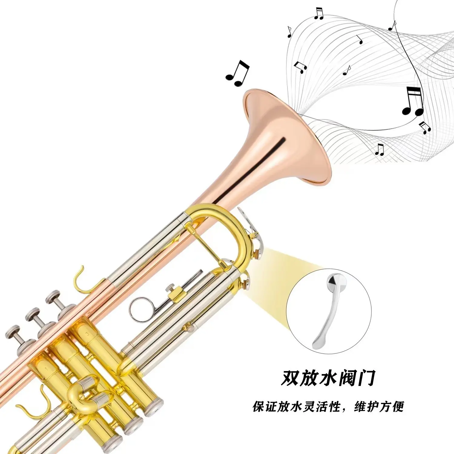 high grade trombone music instruments performance grade professional brass trombone set