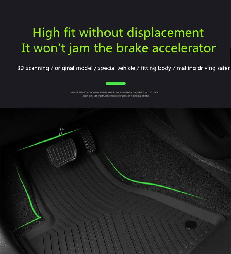 Automobile Rubber Foot Mats Front And Rear Trunk Protection Carmats Silicone Car Mat For Tesla Model3 Models