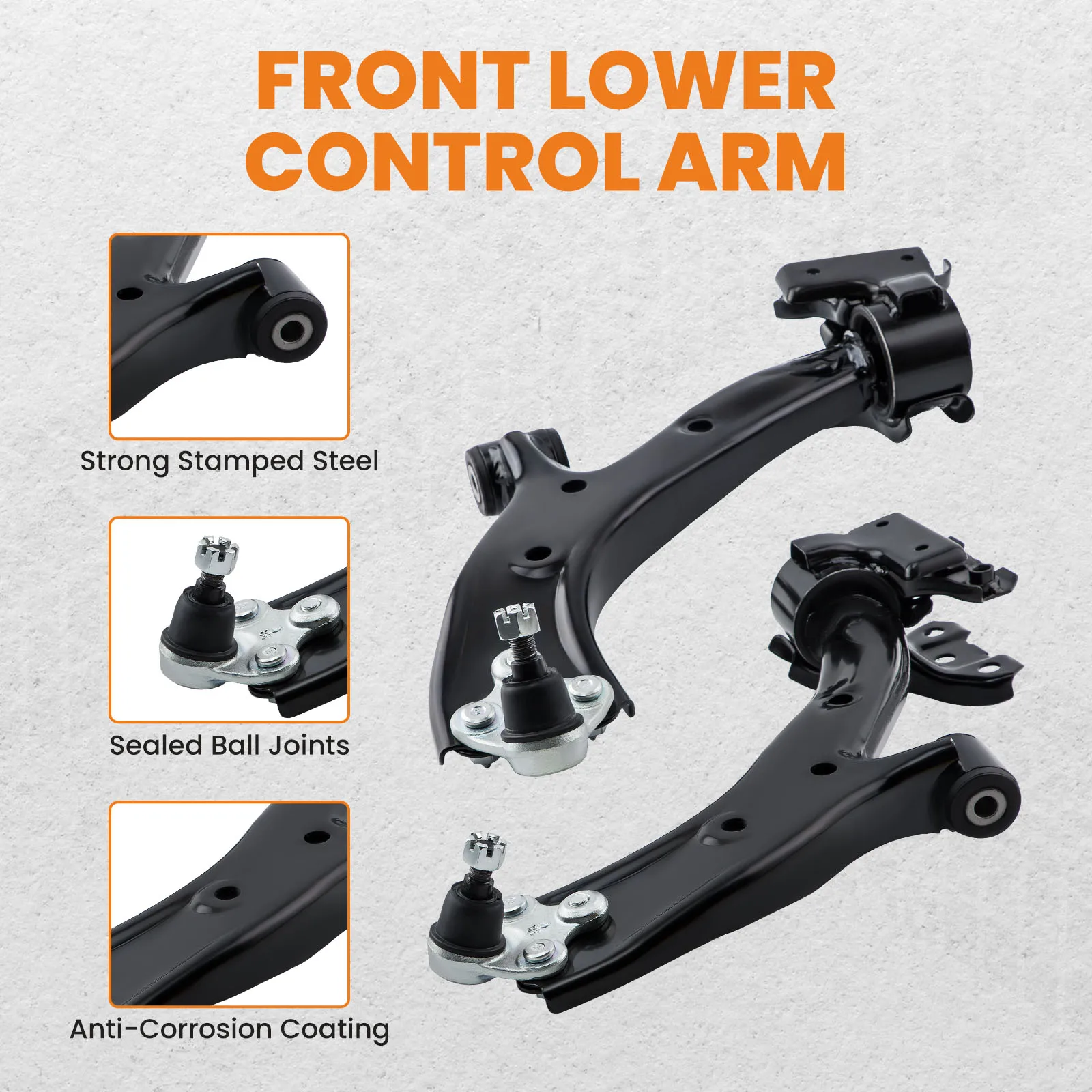 2pcs Front Lower Control Arm Ball Joint Suspension Kit For Honda CR-V 2007-2011