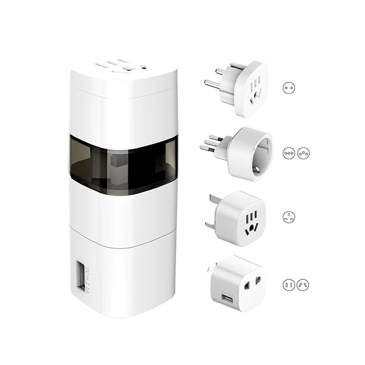 Hot sale  multipurpose World  universal travel adapter with usb charger Type C A G I J L F