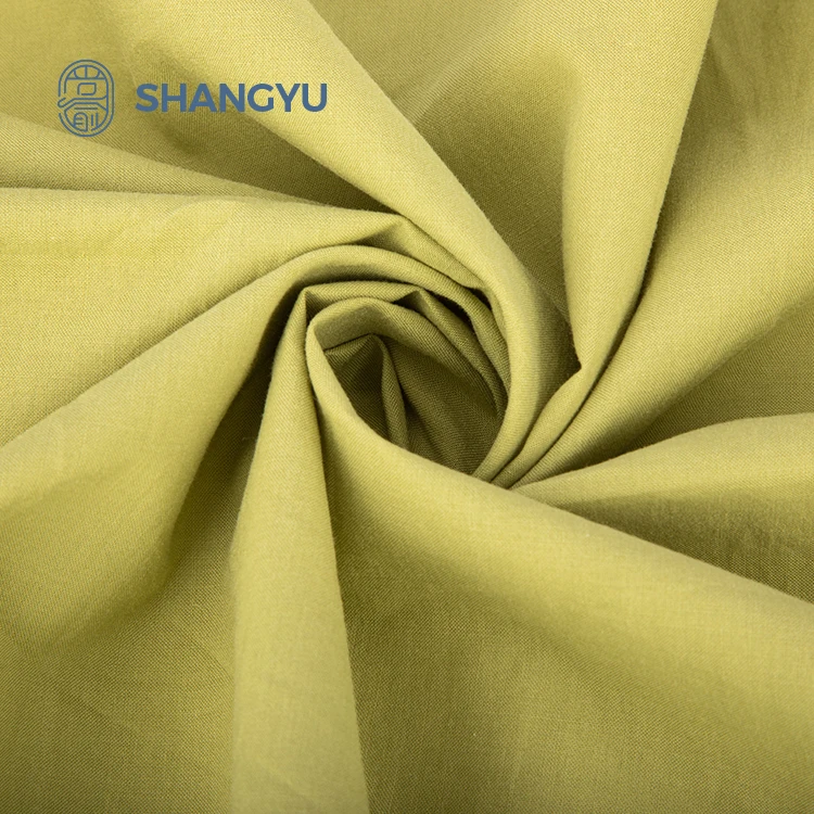 Wholesale 100% cotton woven fabric washed cotton 100gsm cotton poplin fabric for shirt