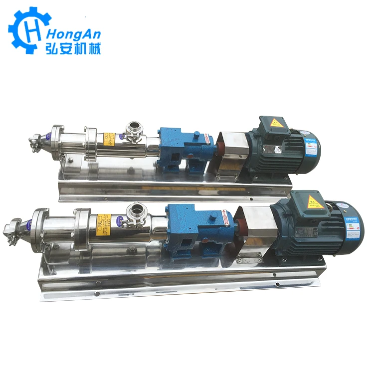 
Stainless steel food grade mono single screw pump 