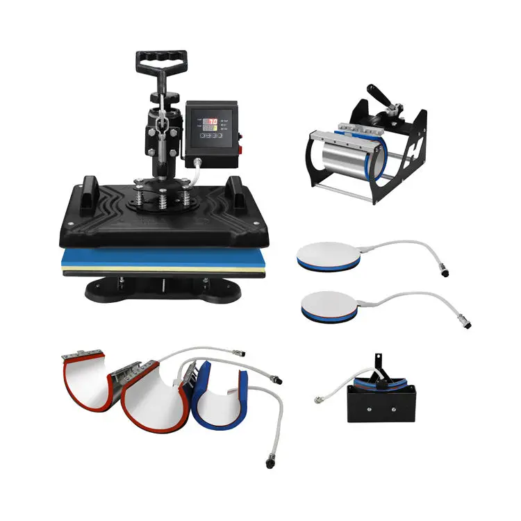 12 x 15 inch vevor saphire 9x9 multifunctional controller tshirt mug cap 6 in 1 combo heat press machine multi function printing