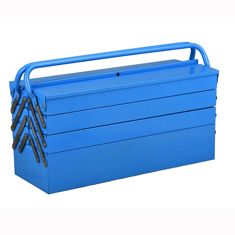 Heavy Duty 4-layer Metal Material Toolbox with Double Handle