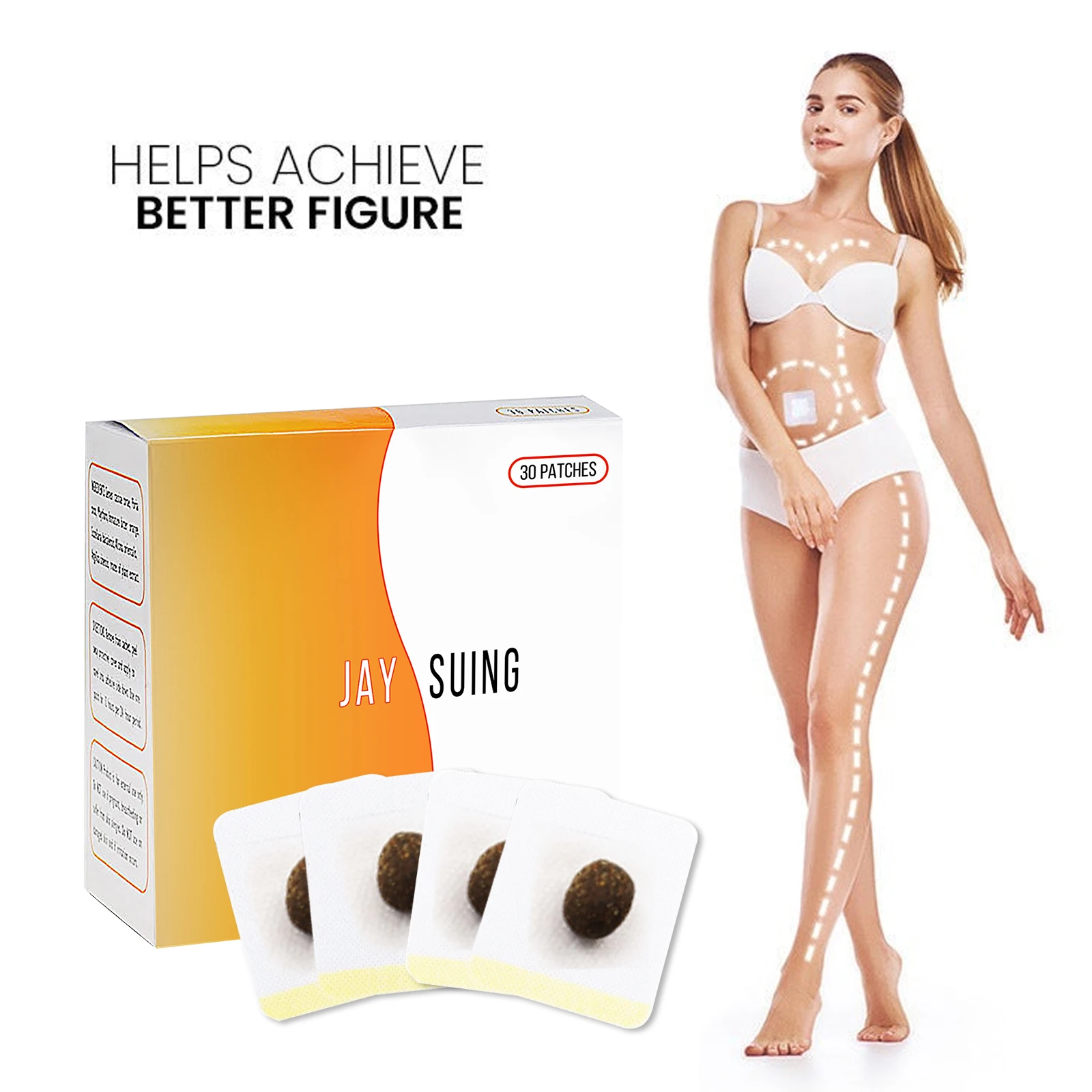 30 шт. упакованный натуральный травяной потеря веса сна магнит для похудения живота