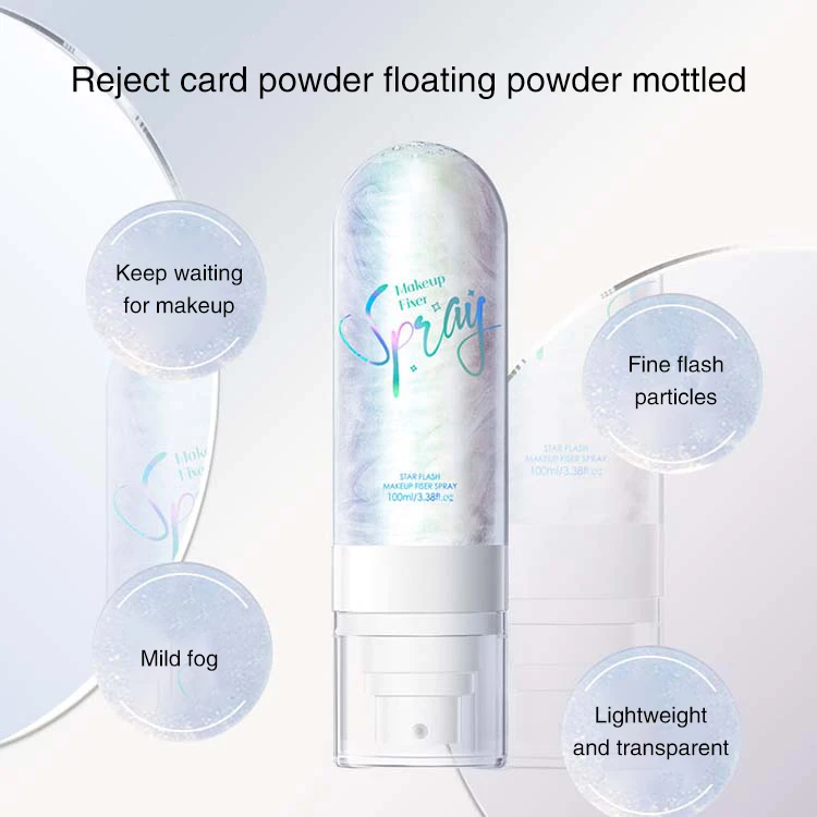 OEM ODM Moisturizing long lasting sky star makeup fixer spray private label waterproof setting spray makeup