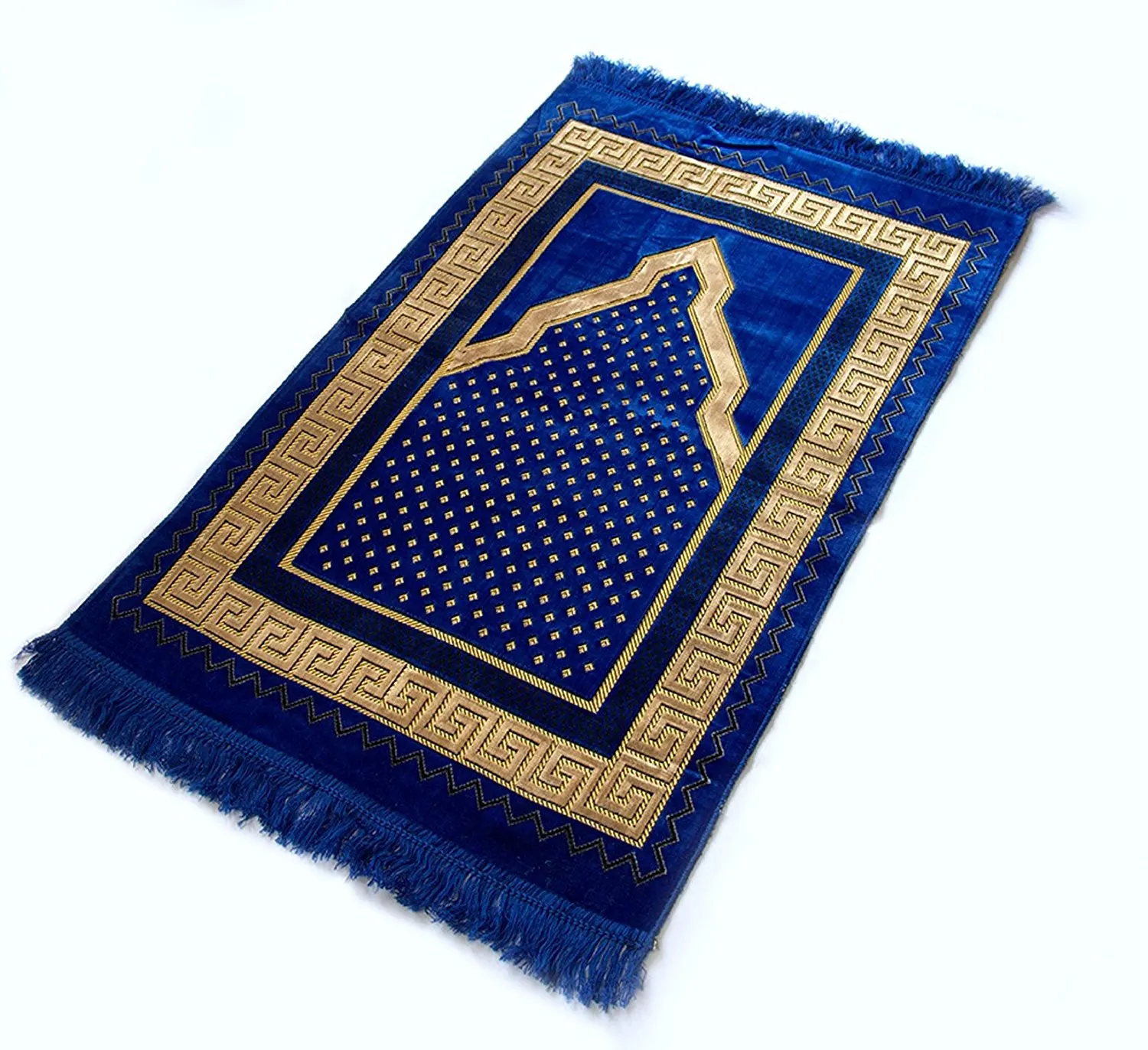 Factory Wholesale Thick Foam Prayer Mat Muslim Prayer Mat Rug Gold Diamond Velvet Pilgrimage Rug Prayer Mat Memory Foam Carpet