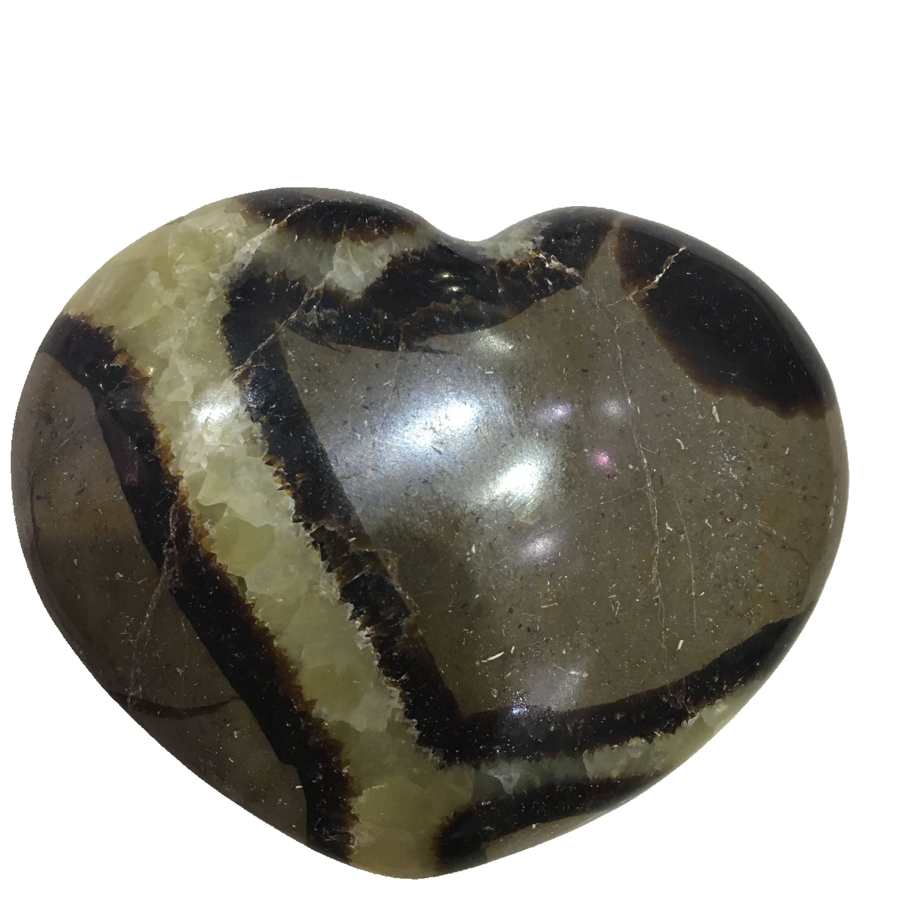 Wholesale Natural Septarian Stone quartz Polished Septarium Crystal Hearts for healing