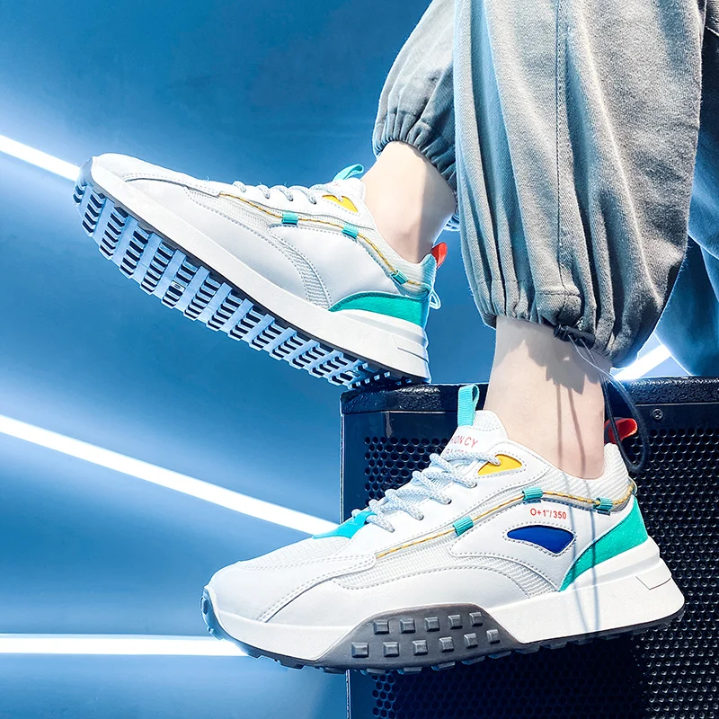 New 2021 Rubber Blend material  Fashion Comfortable New Trend Mens Running Walking Hiking Style Shoes